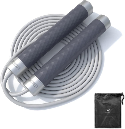 Weighted Jump Rope - 1 Lb Jump Ropes for Fitness, Skipping Rope with Weighted Aluminum Alloy Handle, Jump Rope for Men Women, Suitable for Boxing Endurance and Fitness Gym